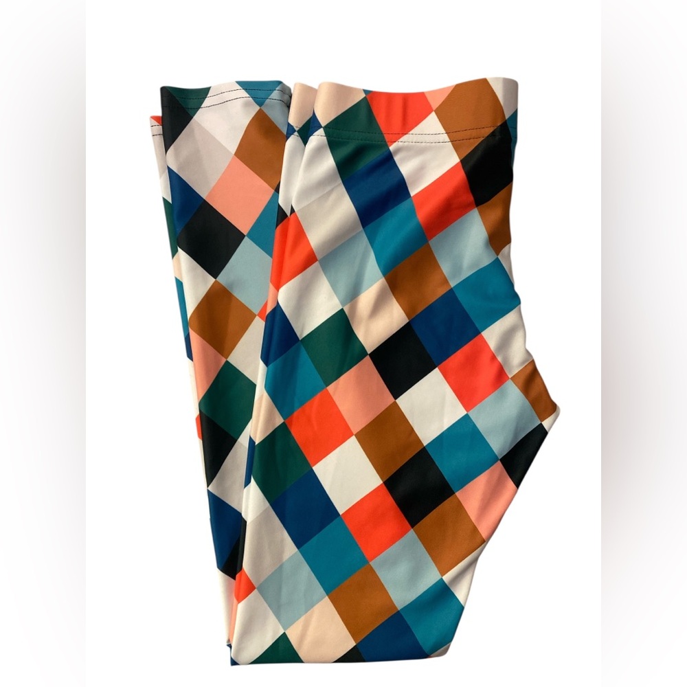 FiercePulse Colorful Checkered Women's Leggings GUC S